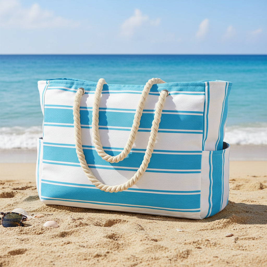 תיק גדול עמיד למים BEACHMAX עם רוכסן לחוף הים