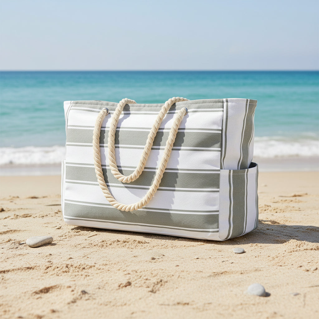 תיק גדול עמיד למים BEACHMAX עם רוכסן לחוף הים