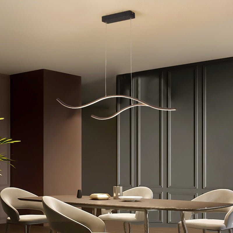 Kreativ moderne LED abstrakt lysekrone for luksuriøse, moderne hjem