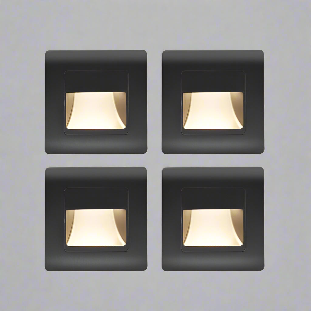 LuminaStride Recessed Stair Light With PIR Sensor Four Color Options