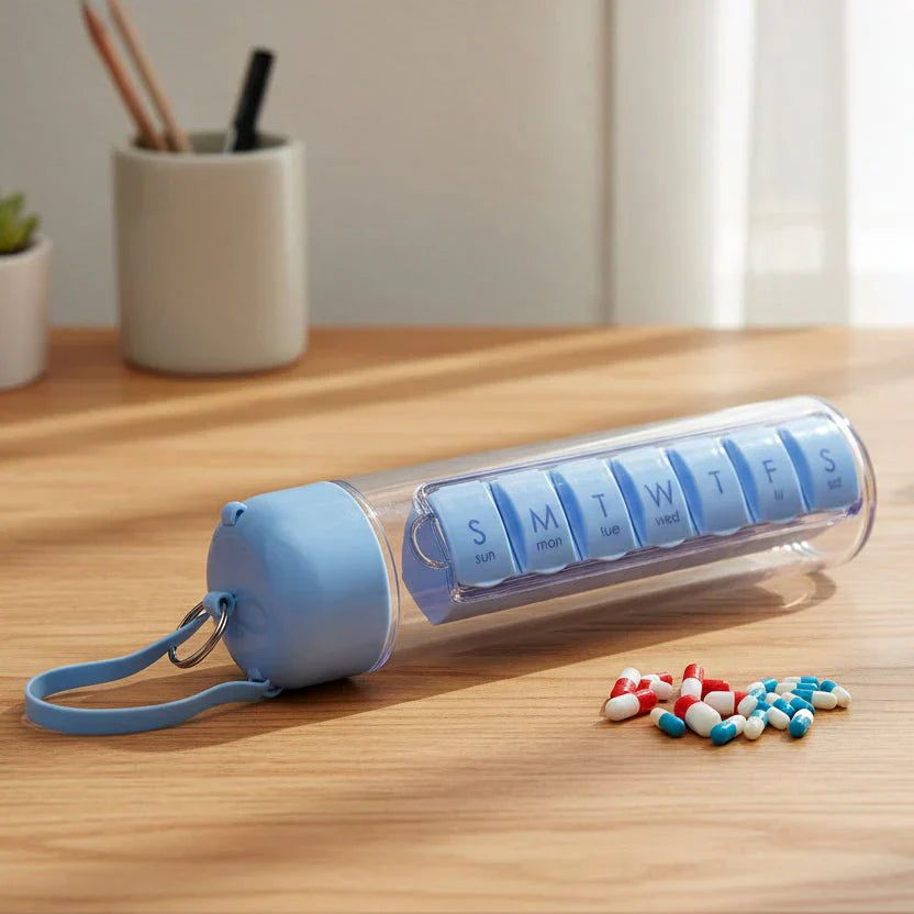 DailyMed 7-Day Organizer With Hydration Bottle For On The Go