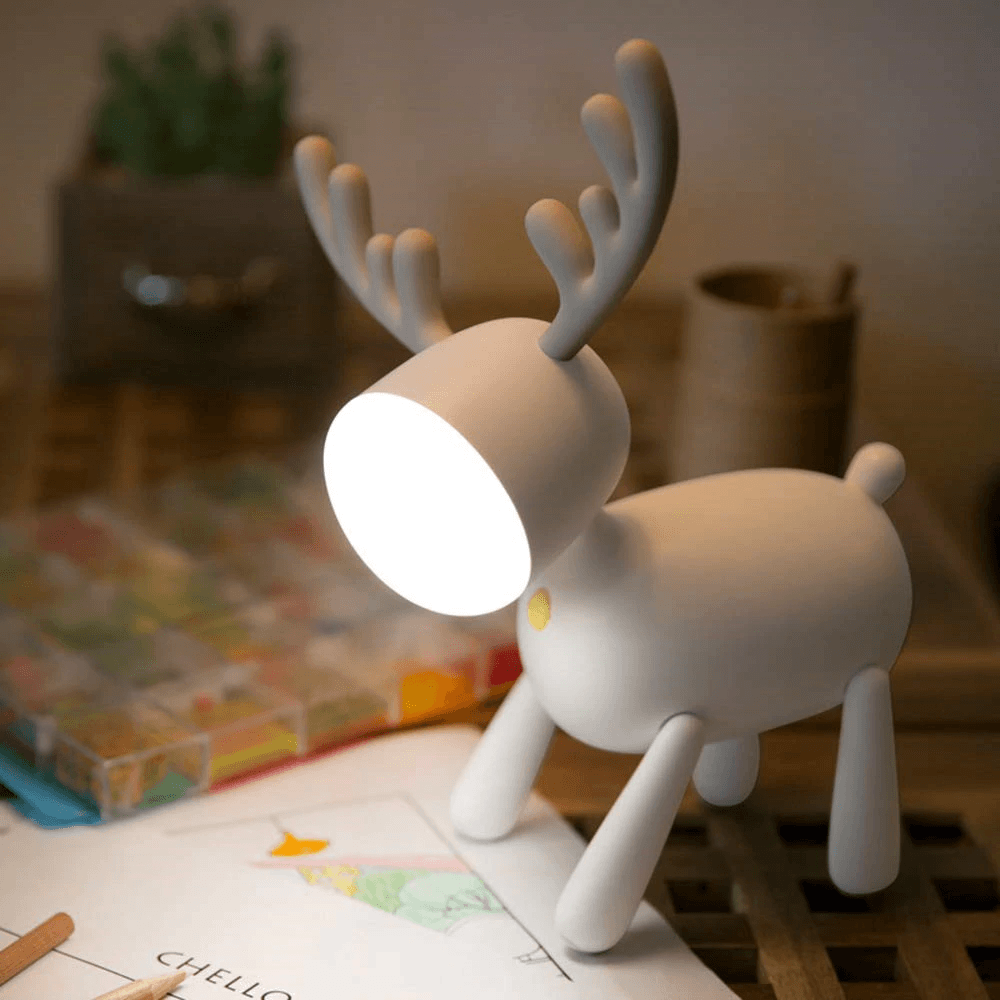 LumiFawn USB wiederaufladbare niedliche Hirsch-LED-Nachtlampe | Orntli