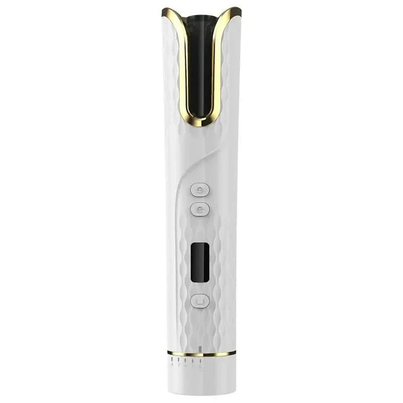 מחליק ומסלסל שיער אלחוטי LOCKENZAUBER עם תצוגת LCD