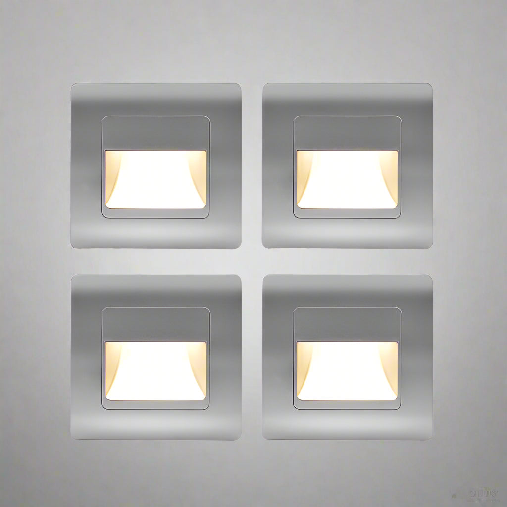 LuminaStride Recessed Stair Light With PIR Sensor Four Color Options