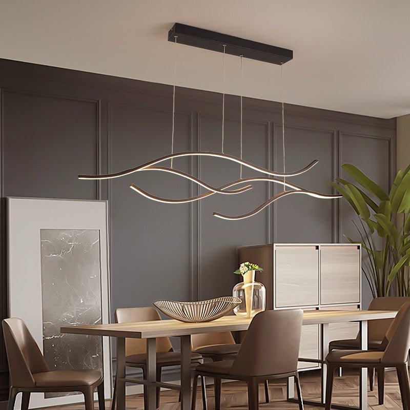 Kreativ moderne LED abstrakt lysekrone for luksuriøse, moderne hjem