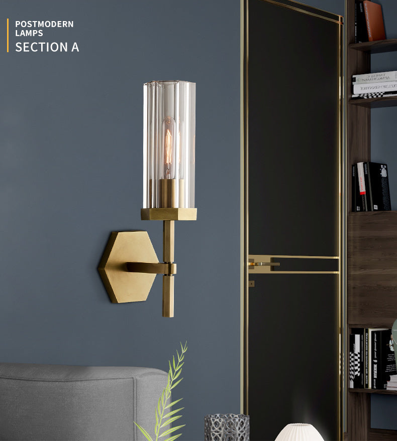 AI Lerb - Apliques de pared de lujo americano con pantallas de cristal LED