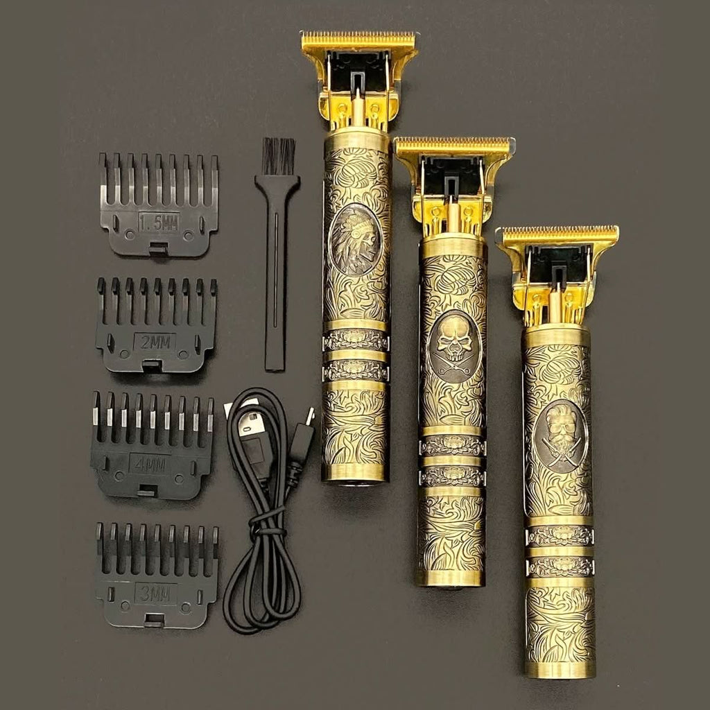 Nova Trim Vintage Barttrimmer für Männer mit wiederaufladbarem Akku und Präzision