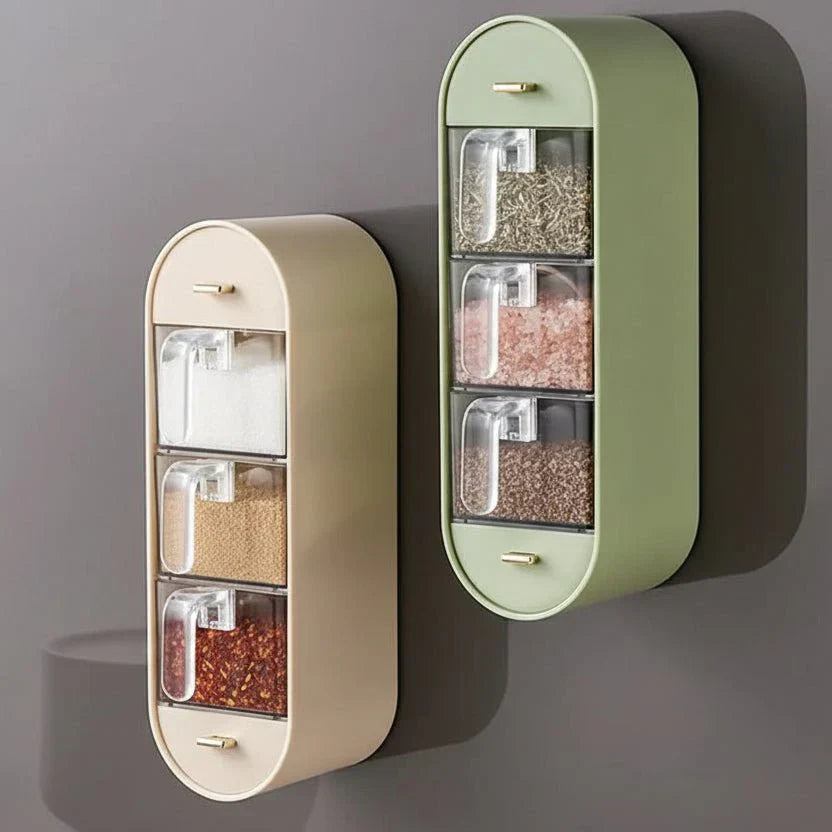 WALLSPICE Krydderi Organizer med Fem Rum Uden Borning