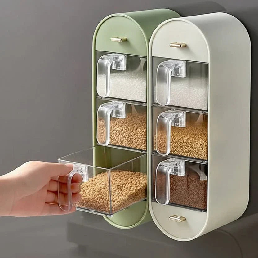 WALLSPICE Krydderi Organizer med Fem Rum Uden Borning