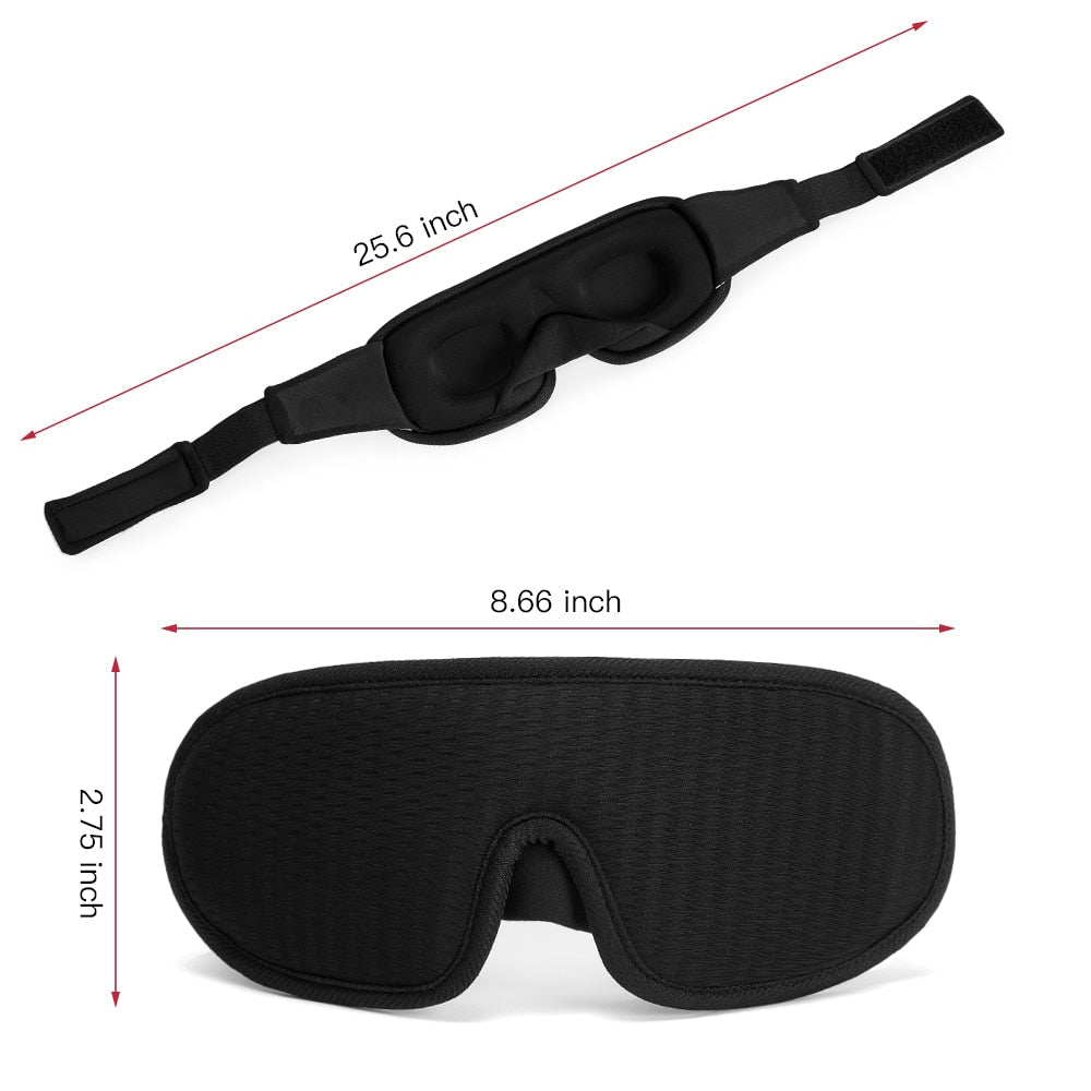 3D-Schlafmaske | Lichtundurchlässig und weich gepolstert