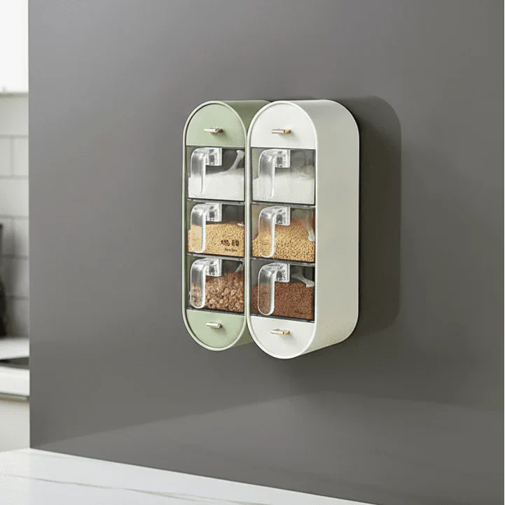 WALLSPICE Krydderi Organizer med Fem Rum Uden Borning