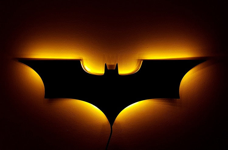 Luz de pared LED de Batman con control remoto inalámbrico y cambio de color