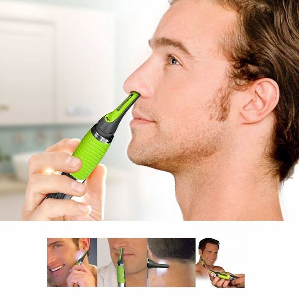 NoseEdge Pro: Nauwkeurige Neus- en Oortrimmer met LED-licht voor Zachte Haarverwijdering