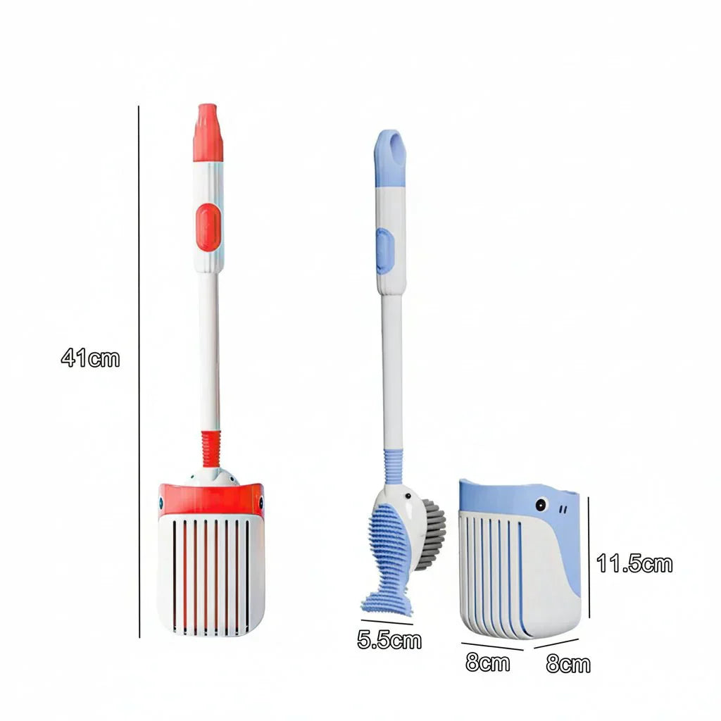 Spinclean Wall Mounted Toilet Brush With Silicone Head 360 Degree