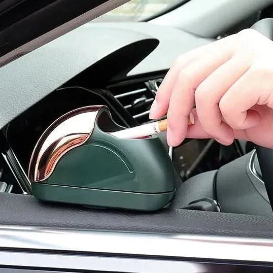LEDASH Auto-Aschenbecher mit Deckel für den Einsatz im Auto und auf Reisen