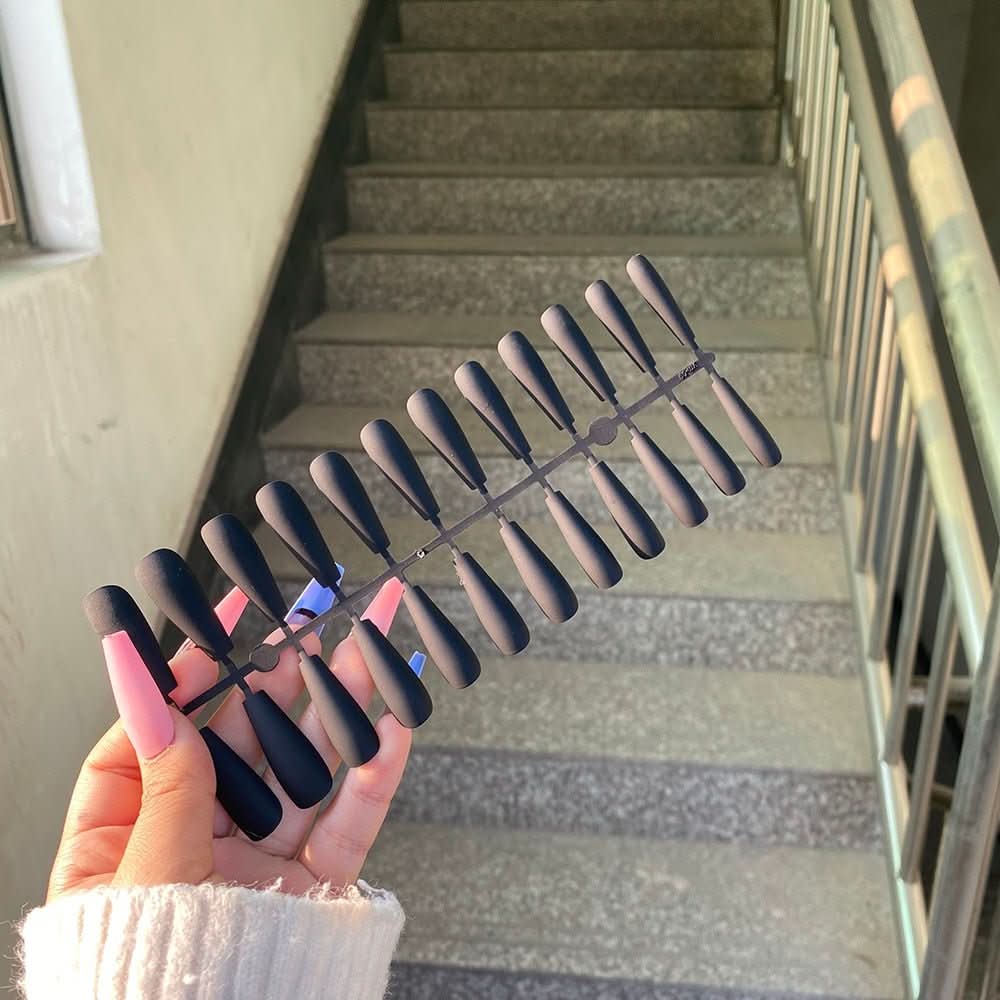 Unhas Autocolantes Matte NovaNail Para Um Visual Elegante Sem Esforço Conjunto Nupcial de 24 Unhas