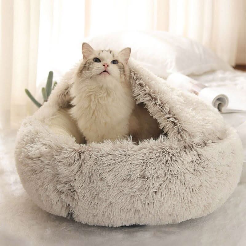 CozyPaws Blød Luksuskurv til Katte og Små Hunde Sikkert Hvilested