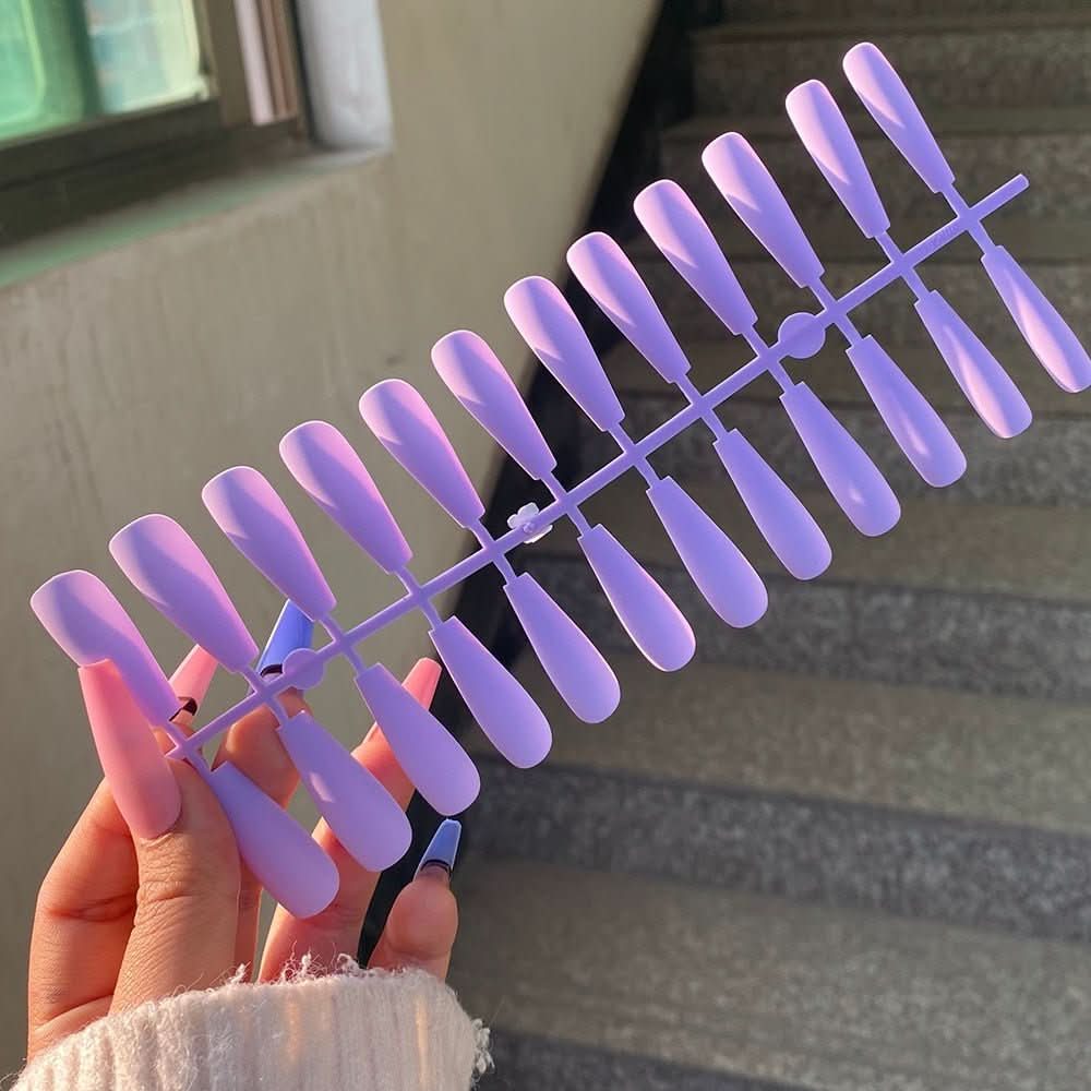 Unhas Autocolantes Matte NovaNail Para Um Visual Elegante Sem Esforço Conjunto Nupcial de 24 Unhas