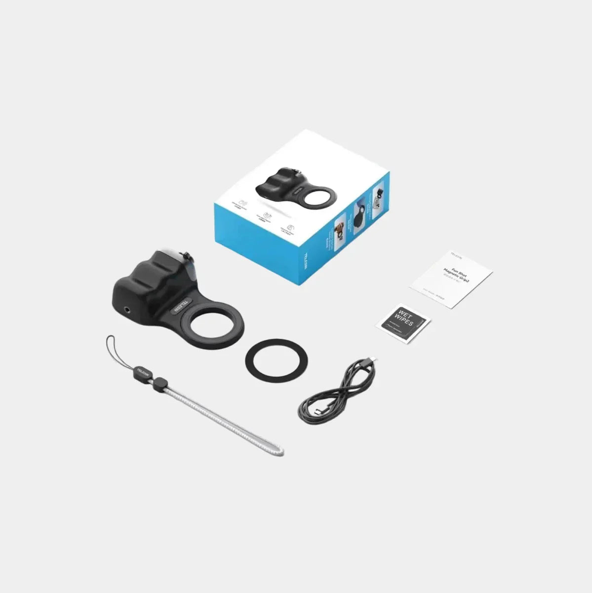 SNAPGRIP ידית סלפי מגנטית עם תאורה לצילומים יציבים