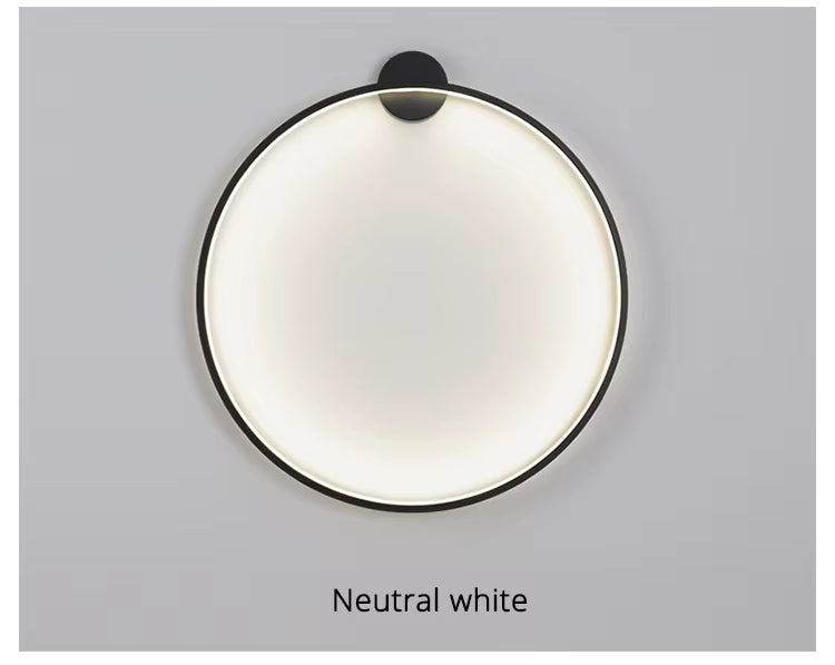 Nap alakú kerek fali lámpa elegáns modern minimalista világítás nappalikhoz