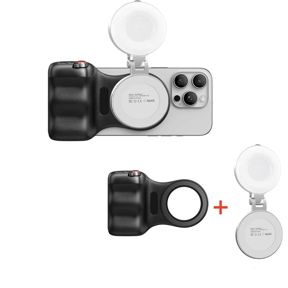 SNAPGRIP ידית סלפי מגנטית עם תאורה לצילומים יציבים