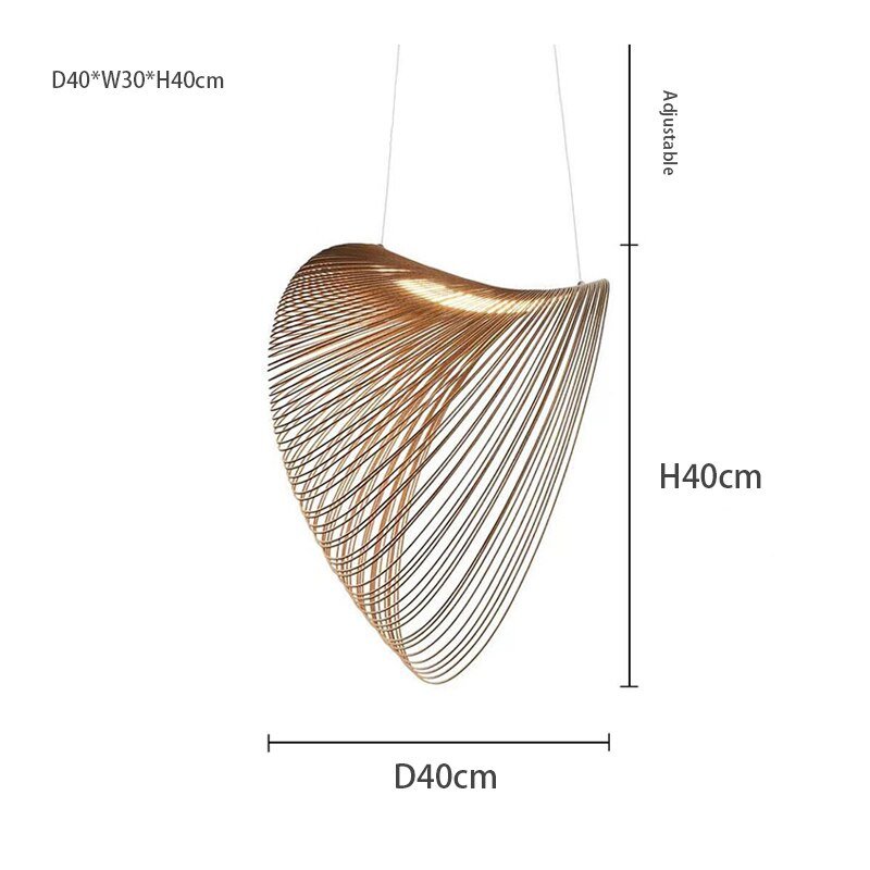 Aurra | Scandi Abstract Suspended Pendant Light | Orntli