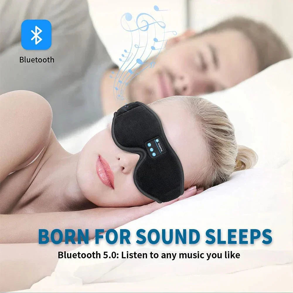 DreamWave Bluetooth音楽付きスリープマスク 旅行者向け3Dコンフォートメモリーフォーム使用