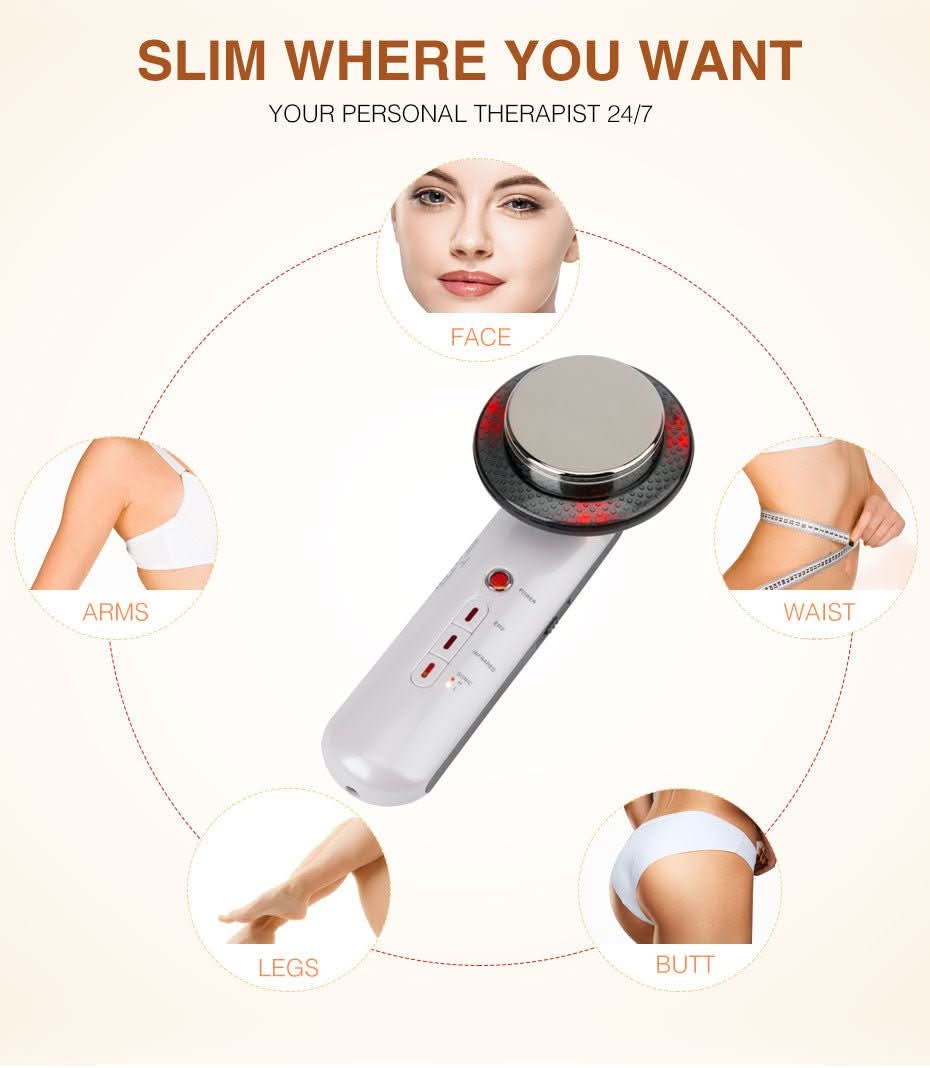 NovaSculpt 3en1 Quemador de Celulitis y Grasa con EMS, Ultrasonido e Infrarrojo para Uso Doméstico