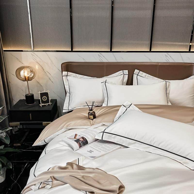 Sada hotelového povlečení Kaelyn Hotel Trim z egyptské bavlny