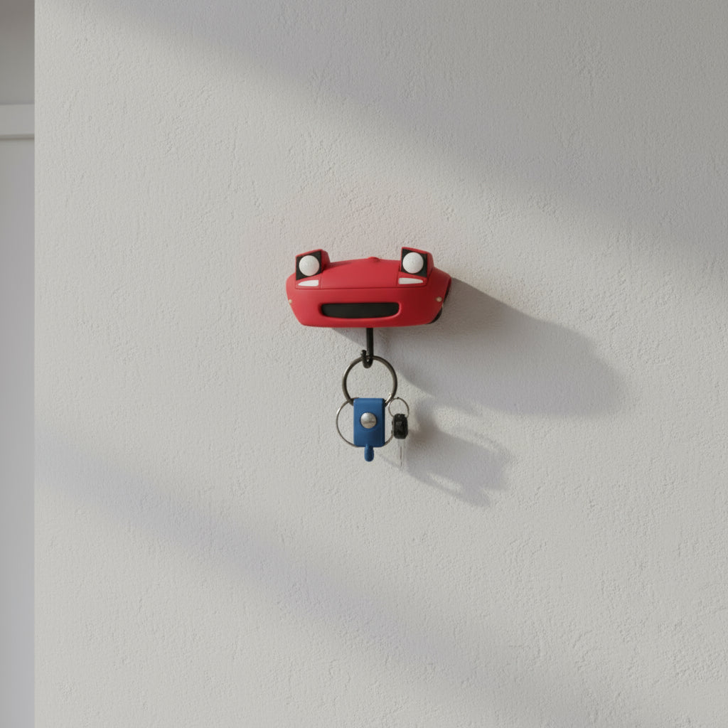 RetroBeam držák na klíče ve tvaru automobilového světlometu pro dekoraci chodby, udržuje klíče v pořádku