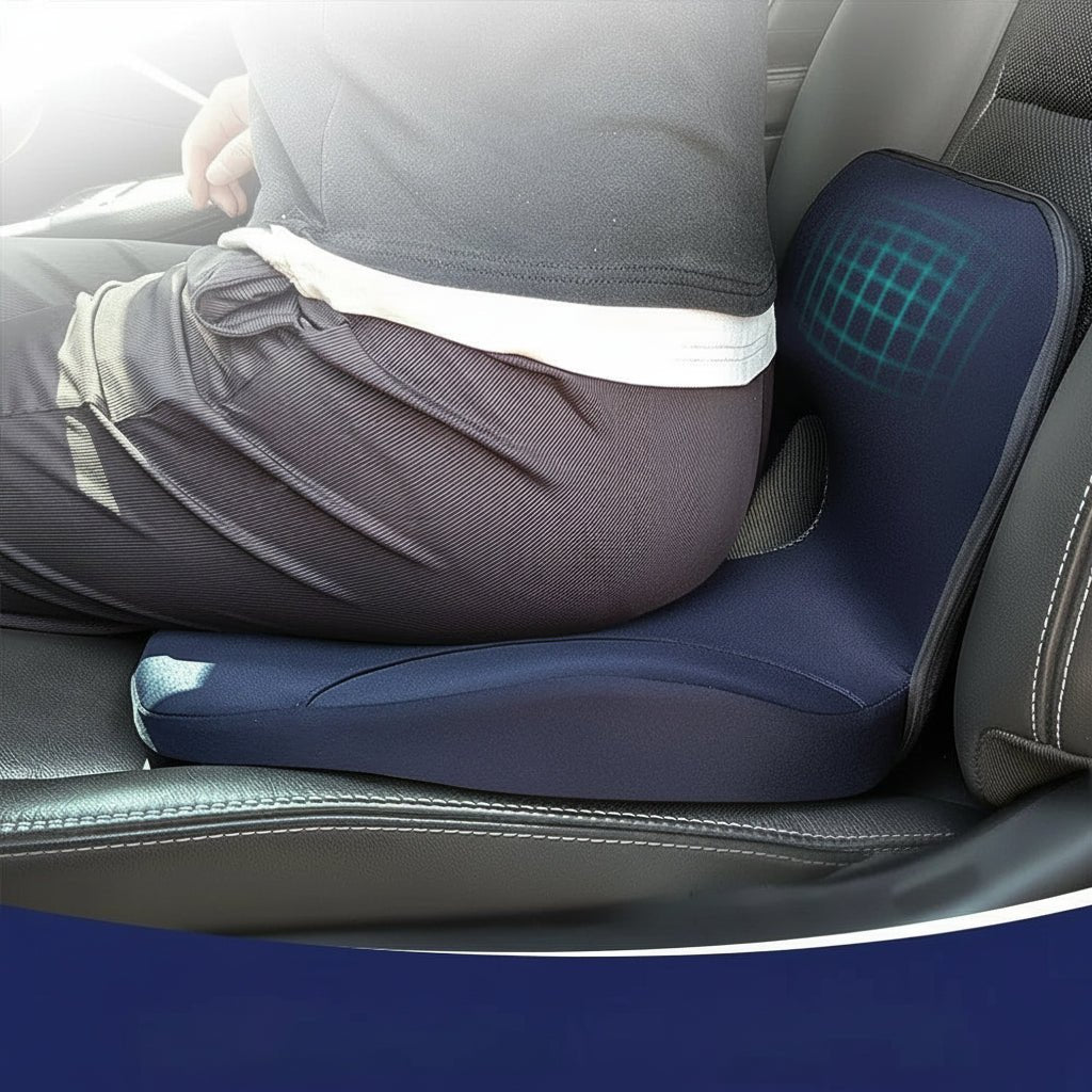 Almohada de espuma viscoelástica ContourEase en forma de L para estabilización de la cintura y comodidad de cadera