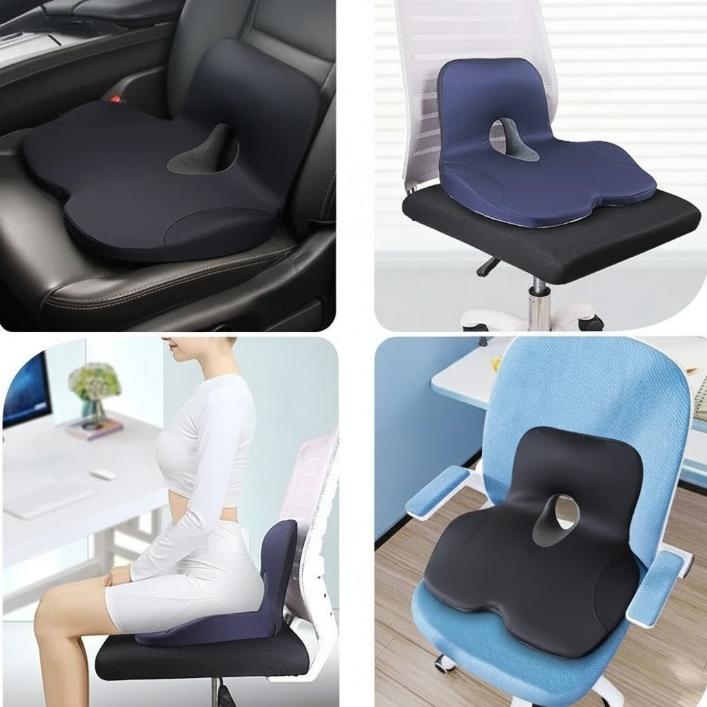 Almohada de espuma viscoelástica ContourEase en forma de L para estabilización de la cintura y comodidad de cadera