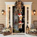 HolidayGlow Decorazioni Festive per Porta d'Ingresso per Case e Negozi