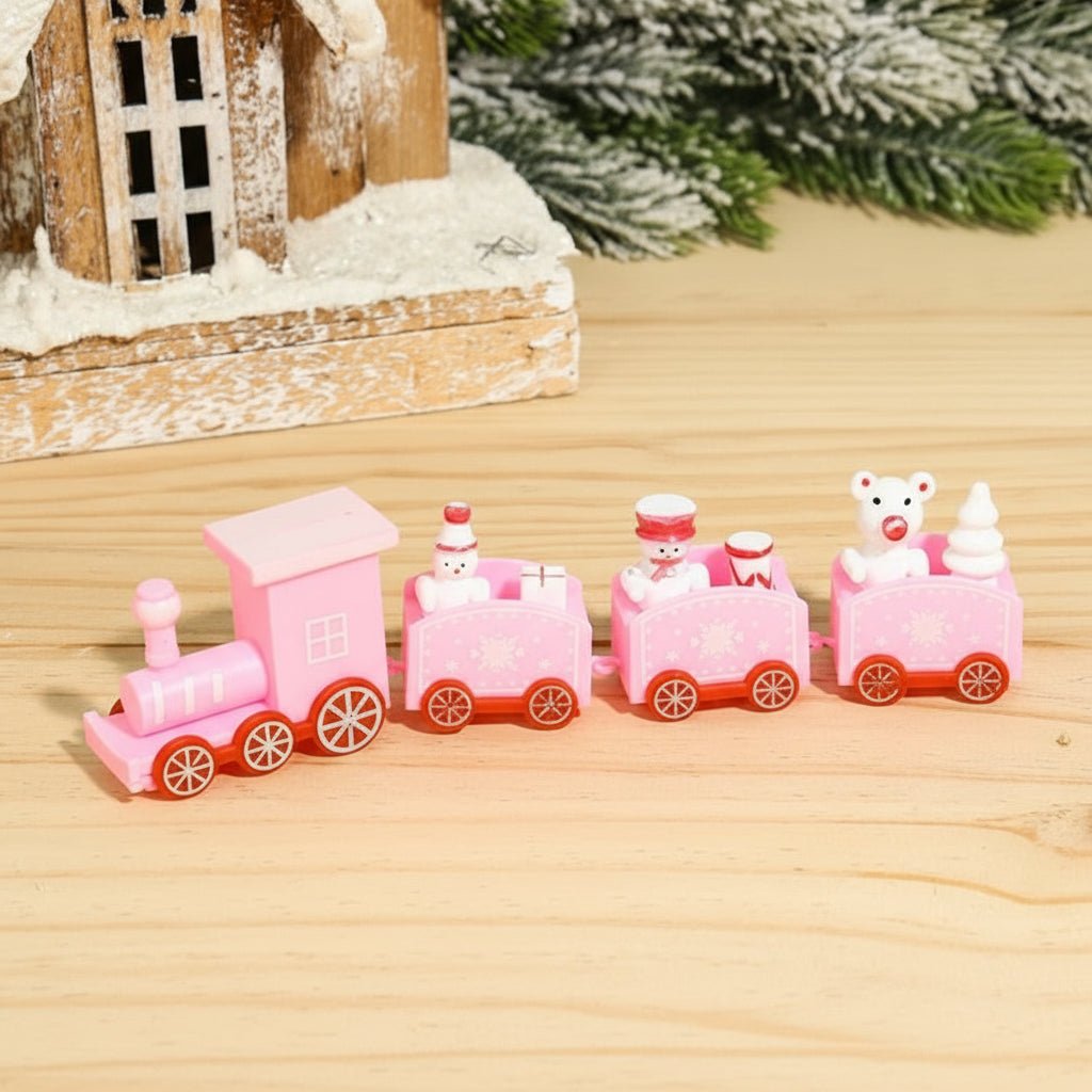 Heritage Lane festliche Weihnachtszug-Dekoration aus Holz und Kunststoff, nostalgische Feiertagsdekoration