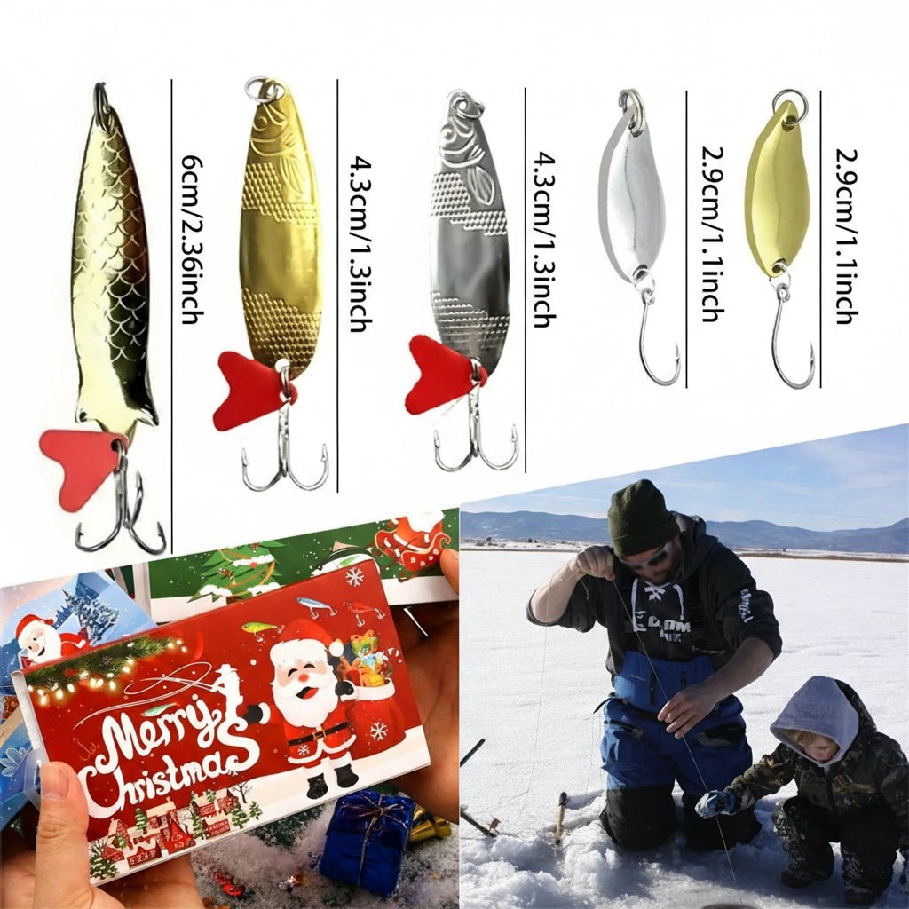 AquaForge 73-Piece Fishing Accessories Gift Advent Calendar For Anglers