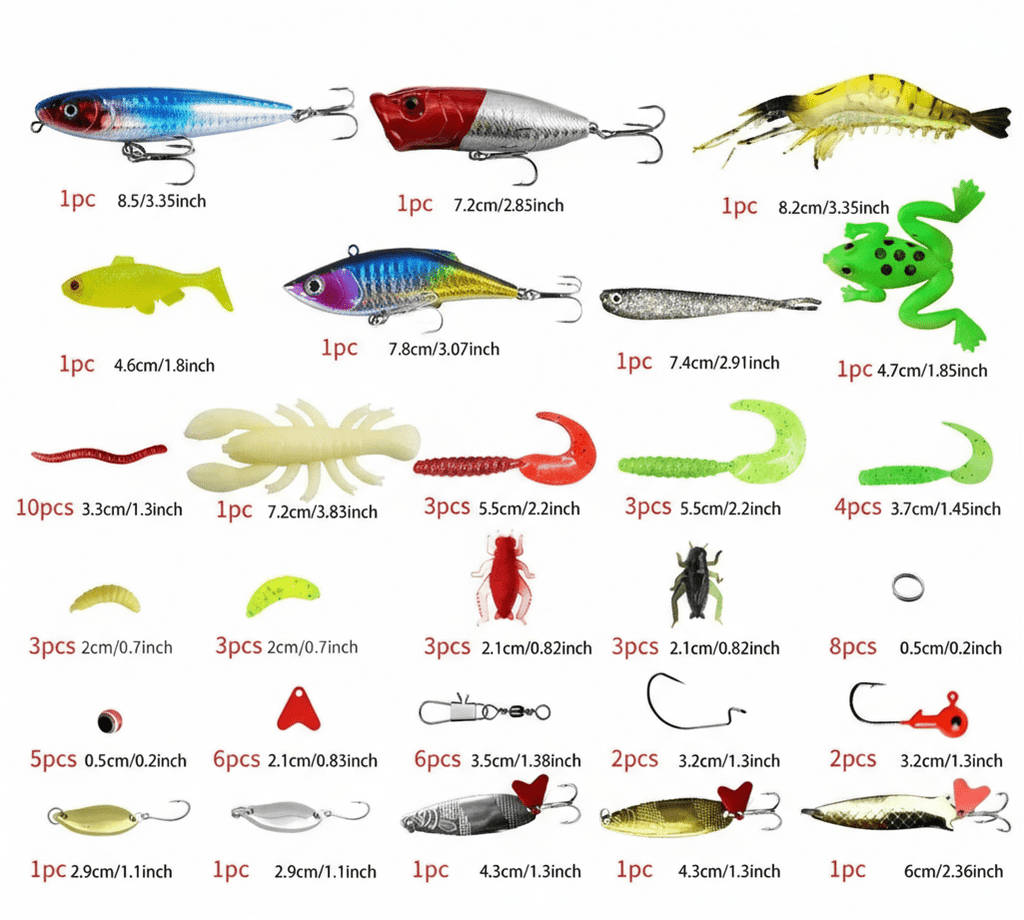 AquaForge 73-Piece Fishing Accessories Gift Advent Calendar For Anglers