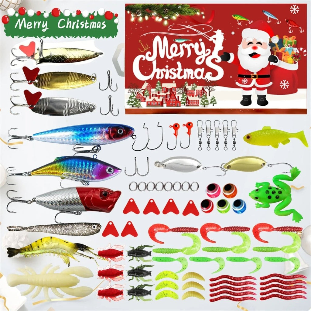 AquaForge 73-Piece Fishing Accessories Gift Advent Calendar For Anglers
