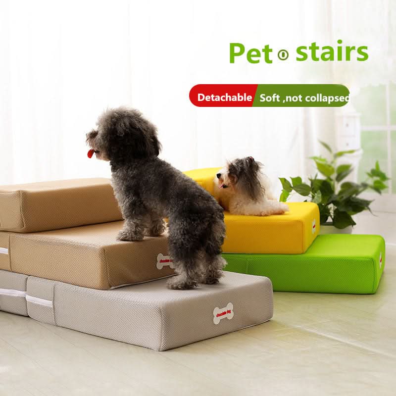 PawRise Elite Luxusní schůdky pro psy pro bezpečný přístup na pohovku a postel pro starší psy