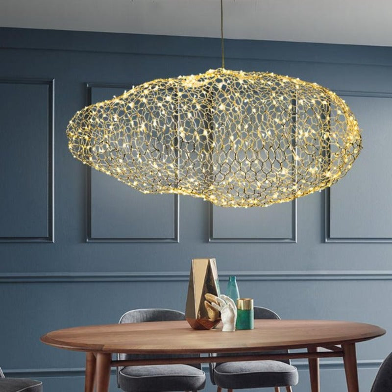 Moderne Art-Deco-Sternenlicht-Punktwolkenlampen