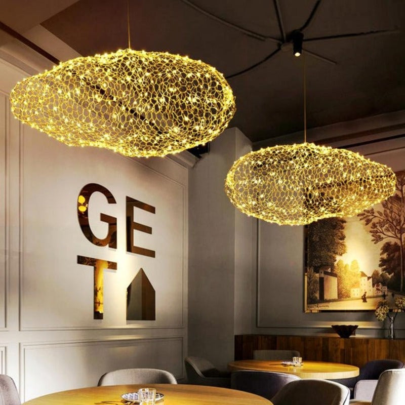 Moderne Art-Deco-Sternenlicht-Punktwolkenlampen