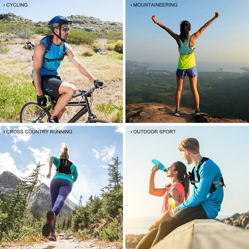 TrailFlex állítható 5L légáteresztő futó- és túrahátizsák