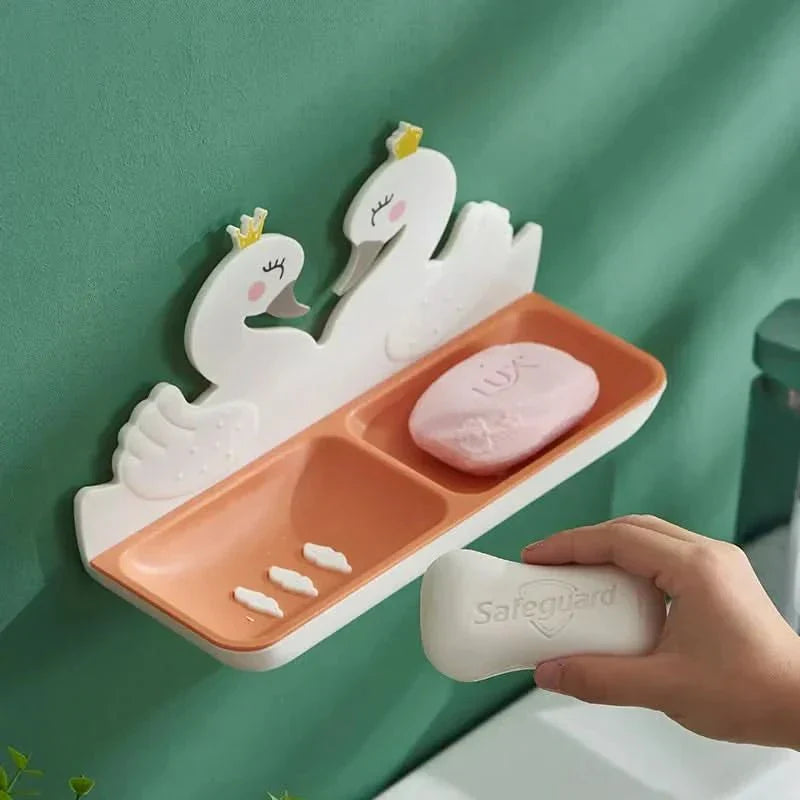 STORIBATH Organizzatore da Bagno Doppio con Sistema di Drenaggio Incluso