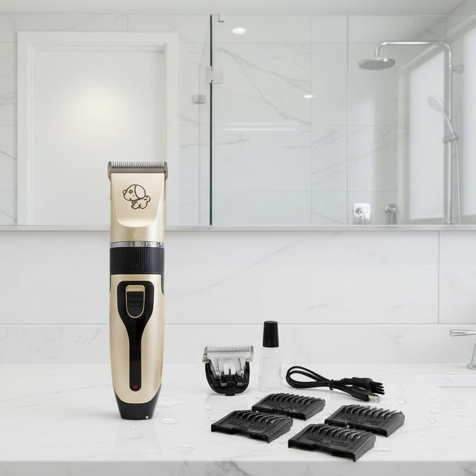 PawsPro Groomer professzionális kutyanyíró kefével minden szőrtípushoz kisállattartóknak