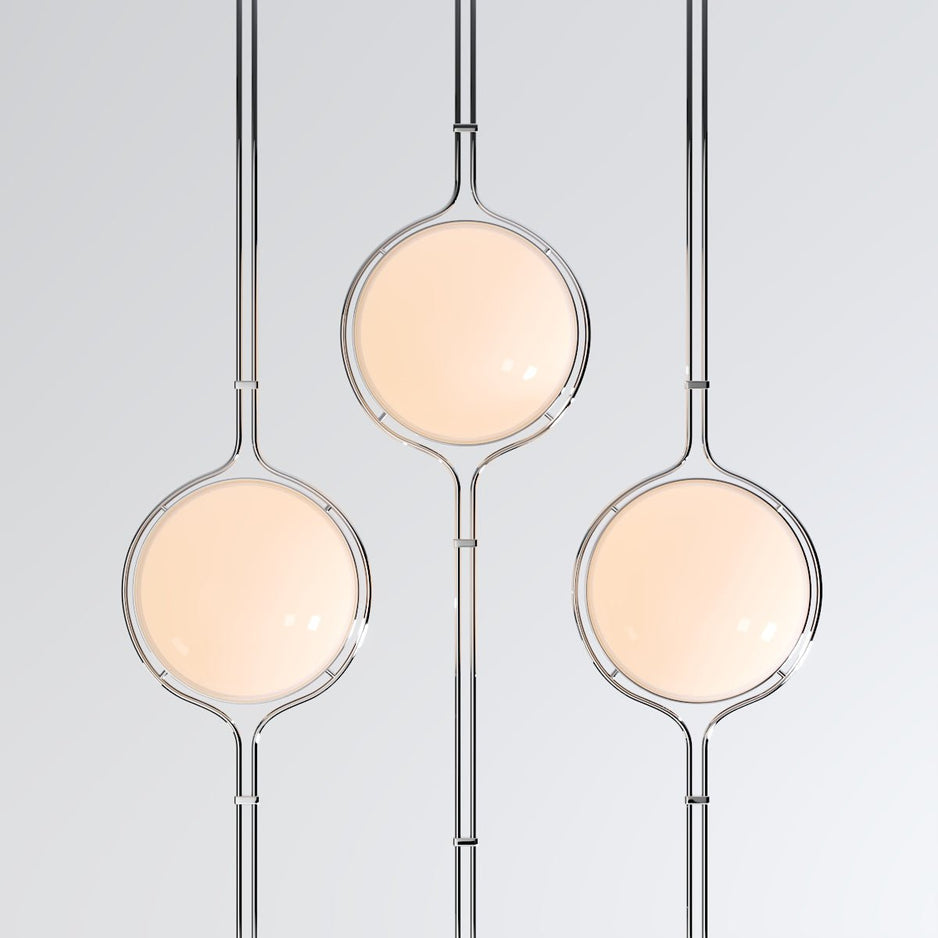 Halo Beam gulv-til-loft lampe