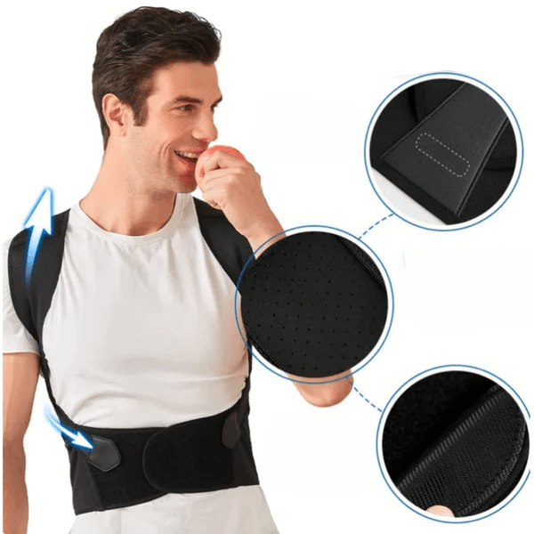 SpineEase correttore di postura per schiena e spalle per supporto sul posto di lavoro