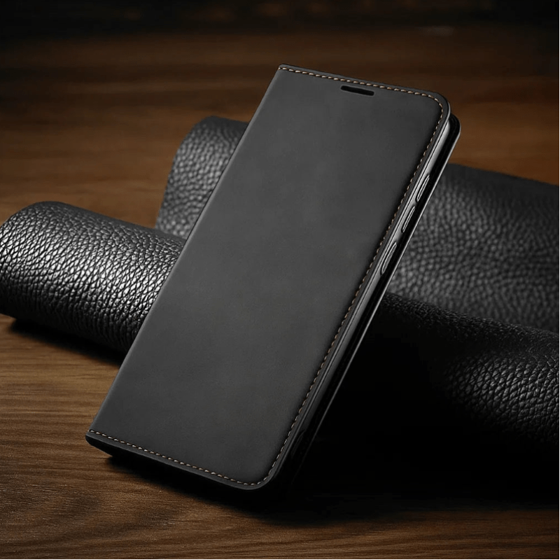 NovaGuard Magnetic Leather iPhone Case Sleek Protective for Professionals