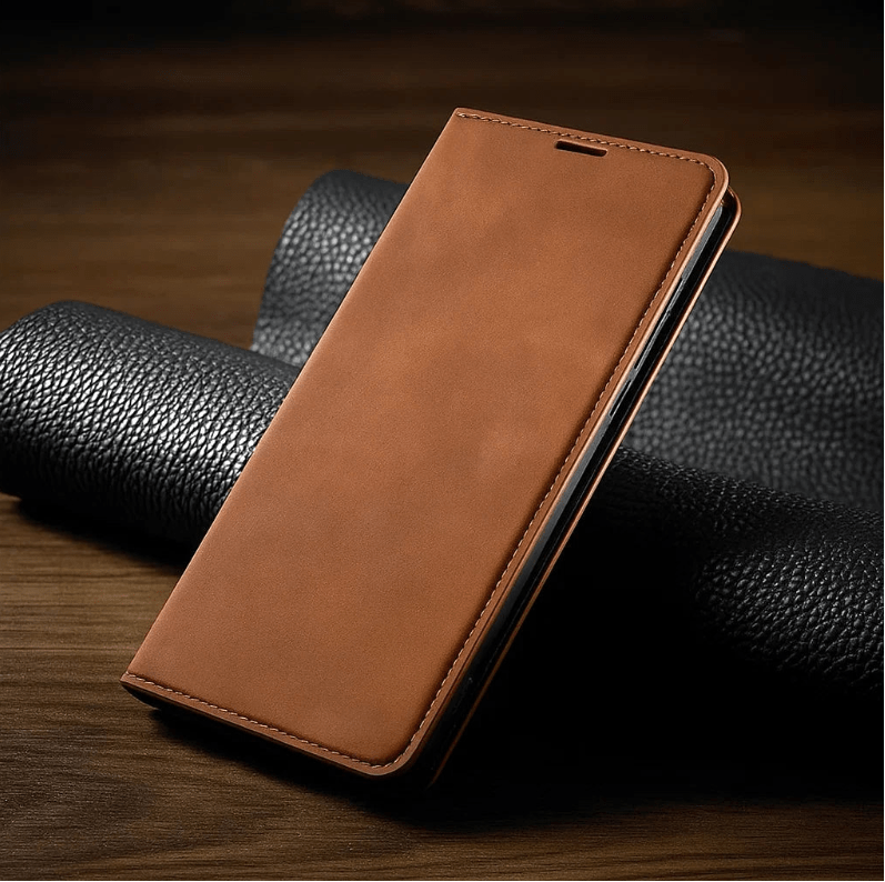 NovaGuard Magnetic Leather iPhone Case Sleek Protective for Professionals