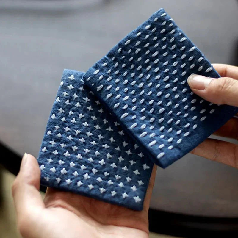 SereneWeave Cotton Linen Tea Cloth For Mindful Tea Ceremonies In Japan