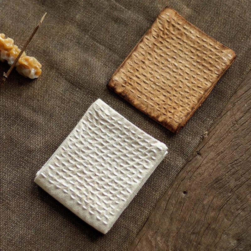 SereneWeave Cotton Linen Tea Cloth For Mindful Tea Ceremonies In Japan