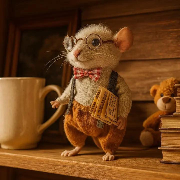 Handmade Felt Mice By LumenMouse For Cozy Home Decor Fans Artisanal Charm